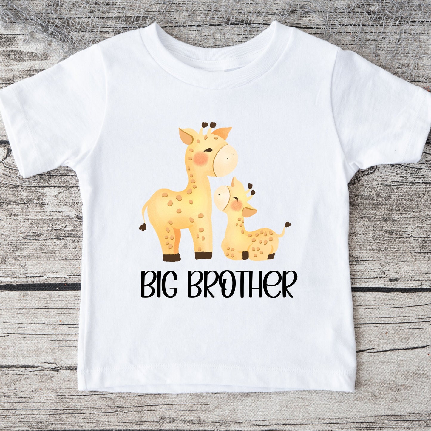 Big Brother Giraffes Baby Onesie® Kids Tshirt Baby Bodysuit Custom