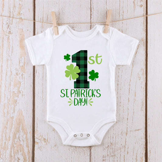 My First St Patricks Day Neutral Baby Onesie® Kids Tshirt Baby Bodysuit Custom