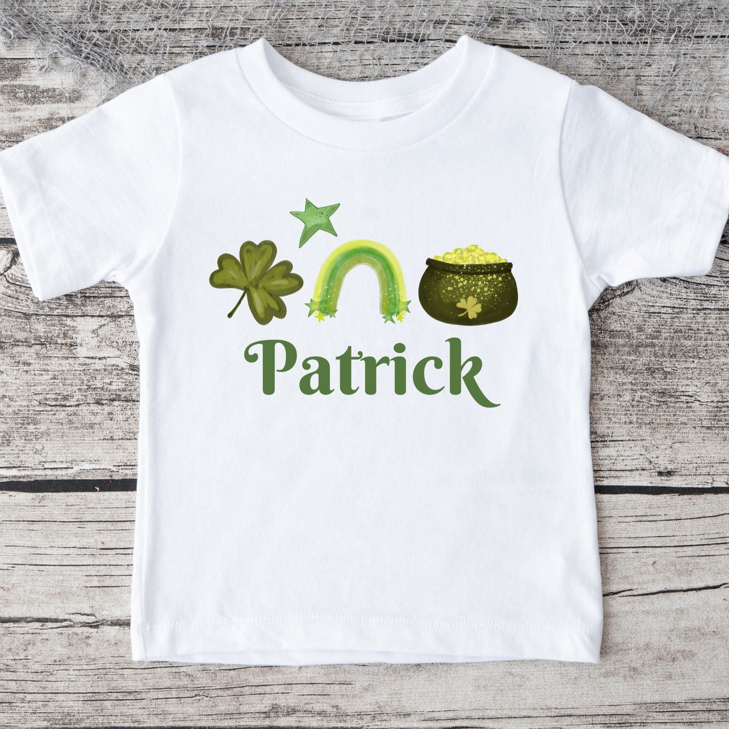 St Patricks Day Personalized Name Baby Onesie® Kids Tshirt Baby Bodysuit Custom