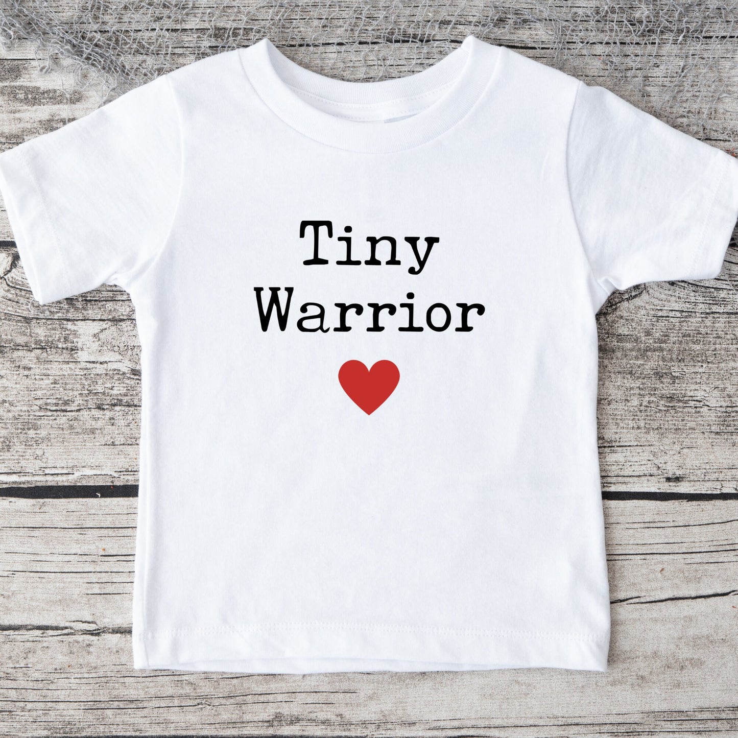 Tiny Warrior Heart Onesie® Kids Tshirt Baby Bodysuit Custom