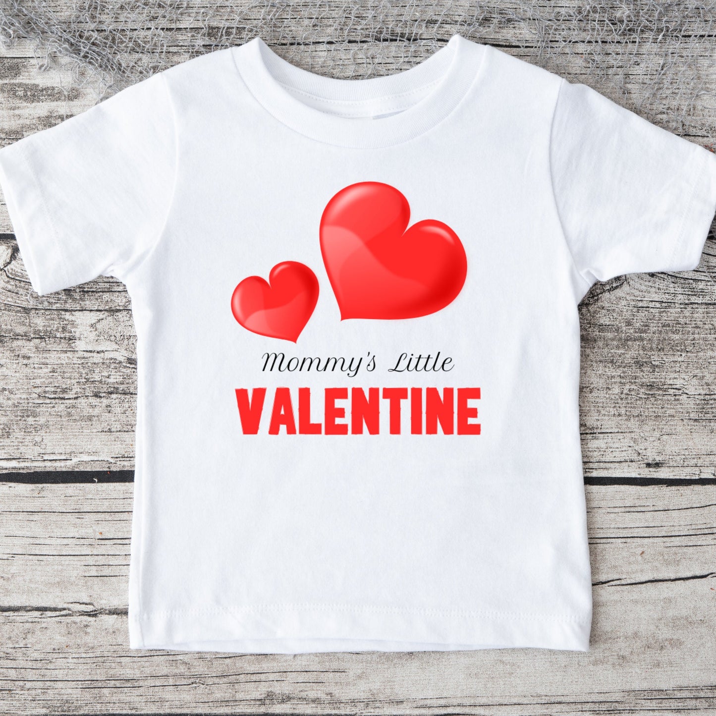 Mommys Valentine Hearts Baby Onesie® Kids Tshirt Baby Bodysuit Custom