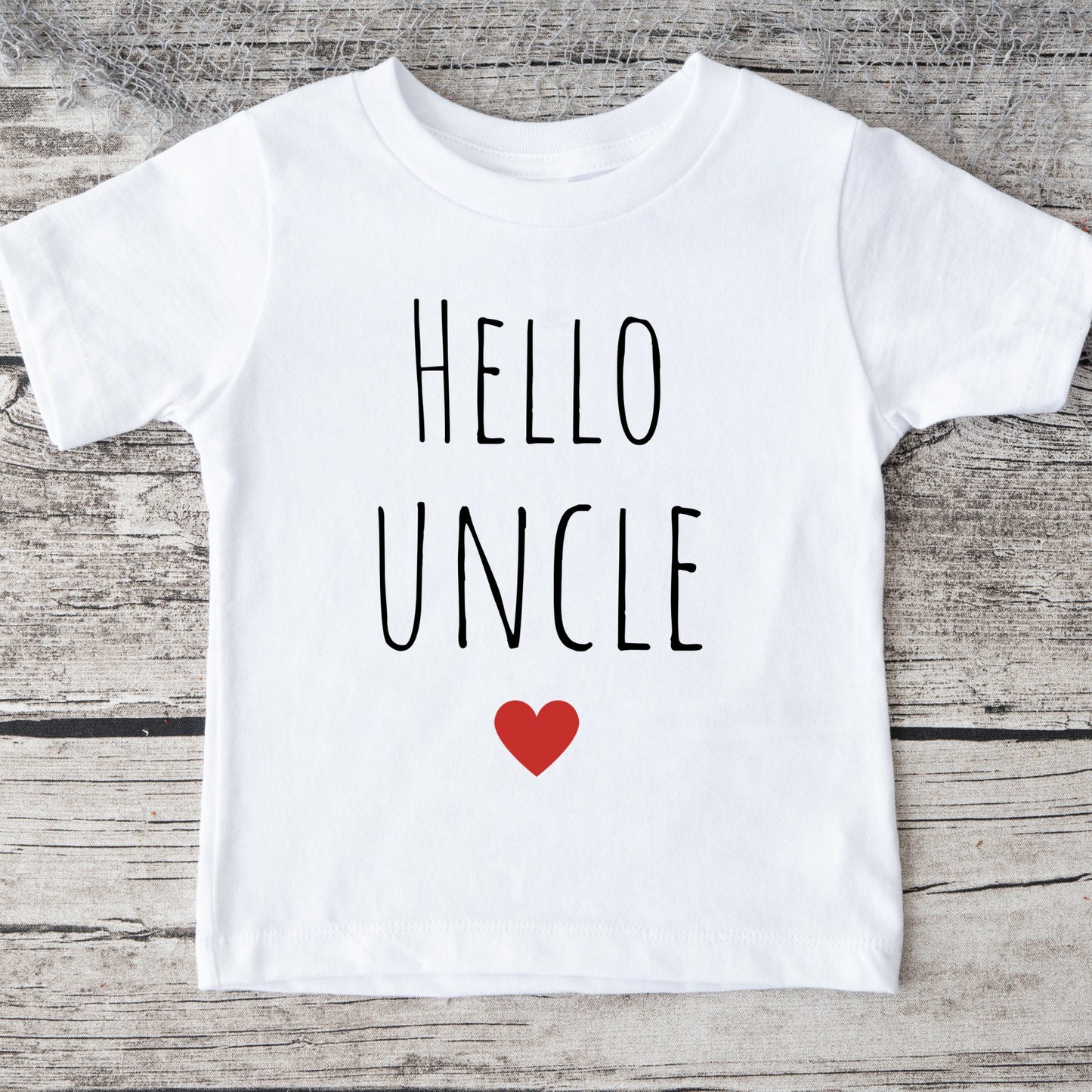 Hello Uncle Onesie | Announcement Baby Onesie® | Kids Tshirt | Custom Baby Bodysuit | Reveal Onesie