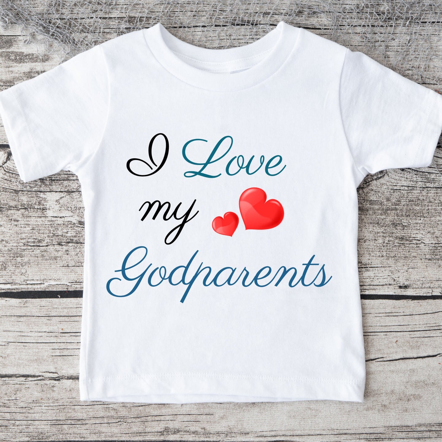 I Love my Godparents | Announcement Baby Onesie® | Kids Tshirt | Custom  Baby Bodysuit | Religious Onesie