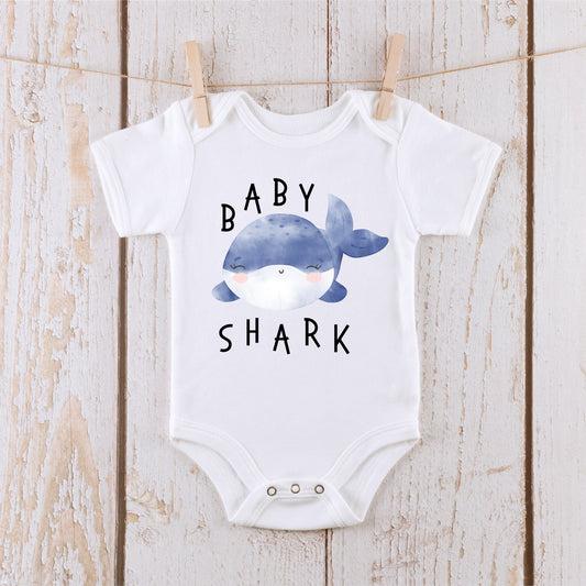 Baby Shark Cute Funny Baby Onesie® | Custom Kids Tshirt | Baby Bodysuit | Baby Shower Gift