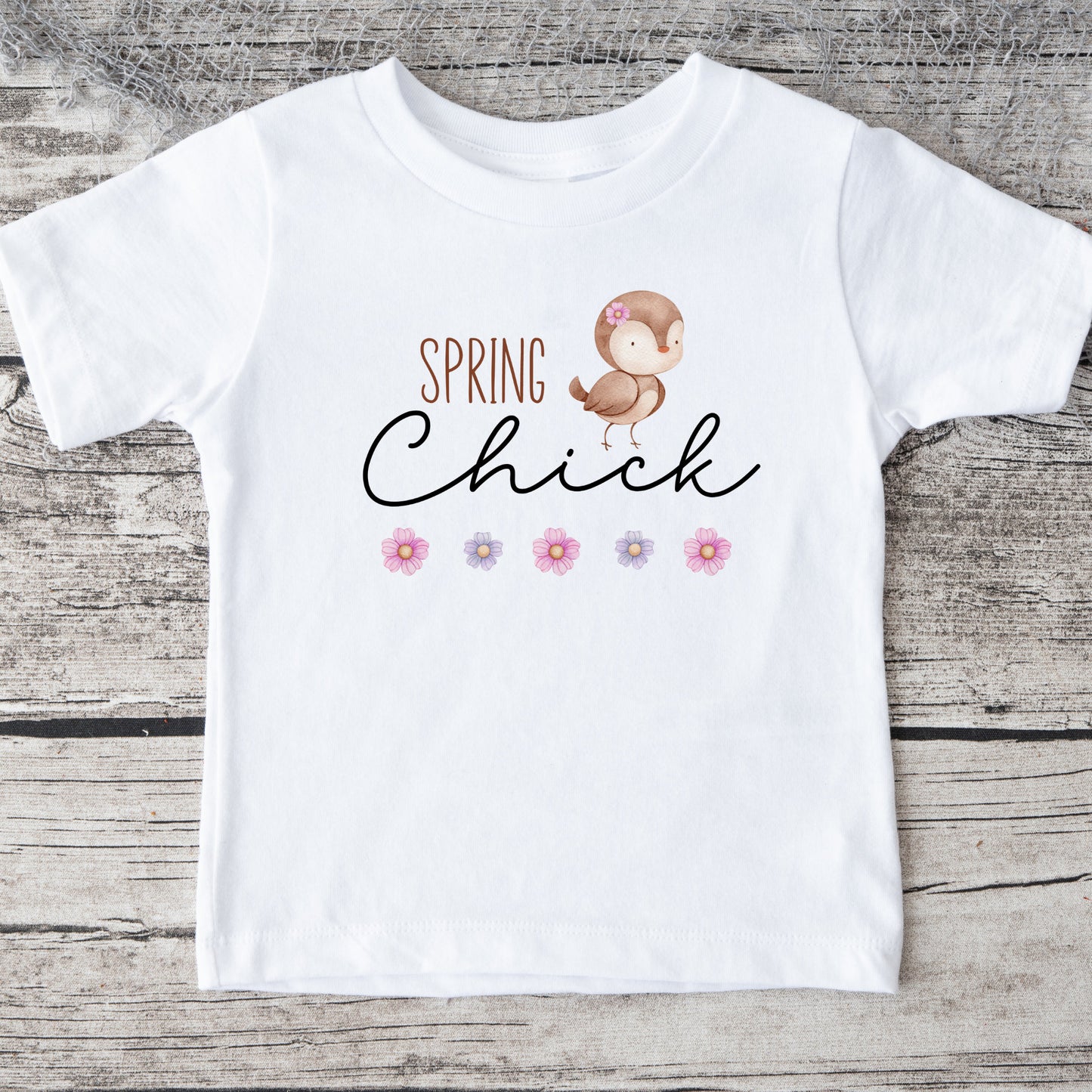 Spring Chick Onesie | Custom Baby Onesie | Girls Custom Tshirt |  Springtime Collection