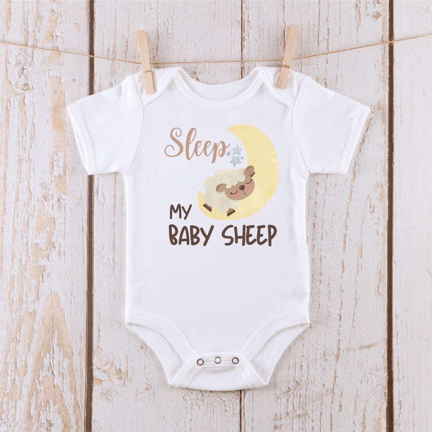 Sleep Baby Sheep Onesie | Custom Baby Onesie | Sheep Custom Tshirt |  Springtime Collection