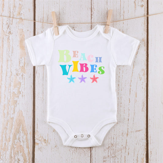 Beach Vibes Onesie | Custom Kids Tshirt | Summer Onesie | Beach Vibes Tee