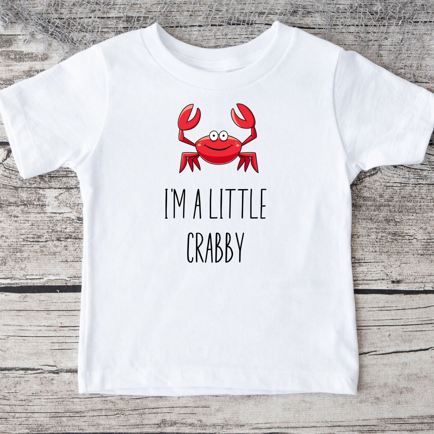 Little Bit Crabby Onesie | Custom Kids Tshirt | Summer Onesie | Little Bit Crabby Tee