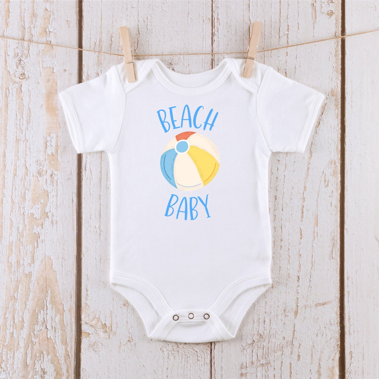 Beach Baby Onesie | Custom Kids Tshirt | Summer Onesie | Beach Baby Tee