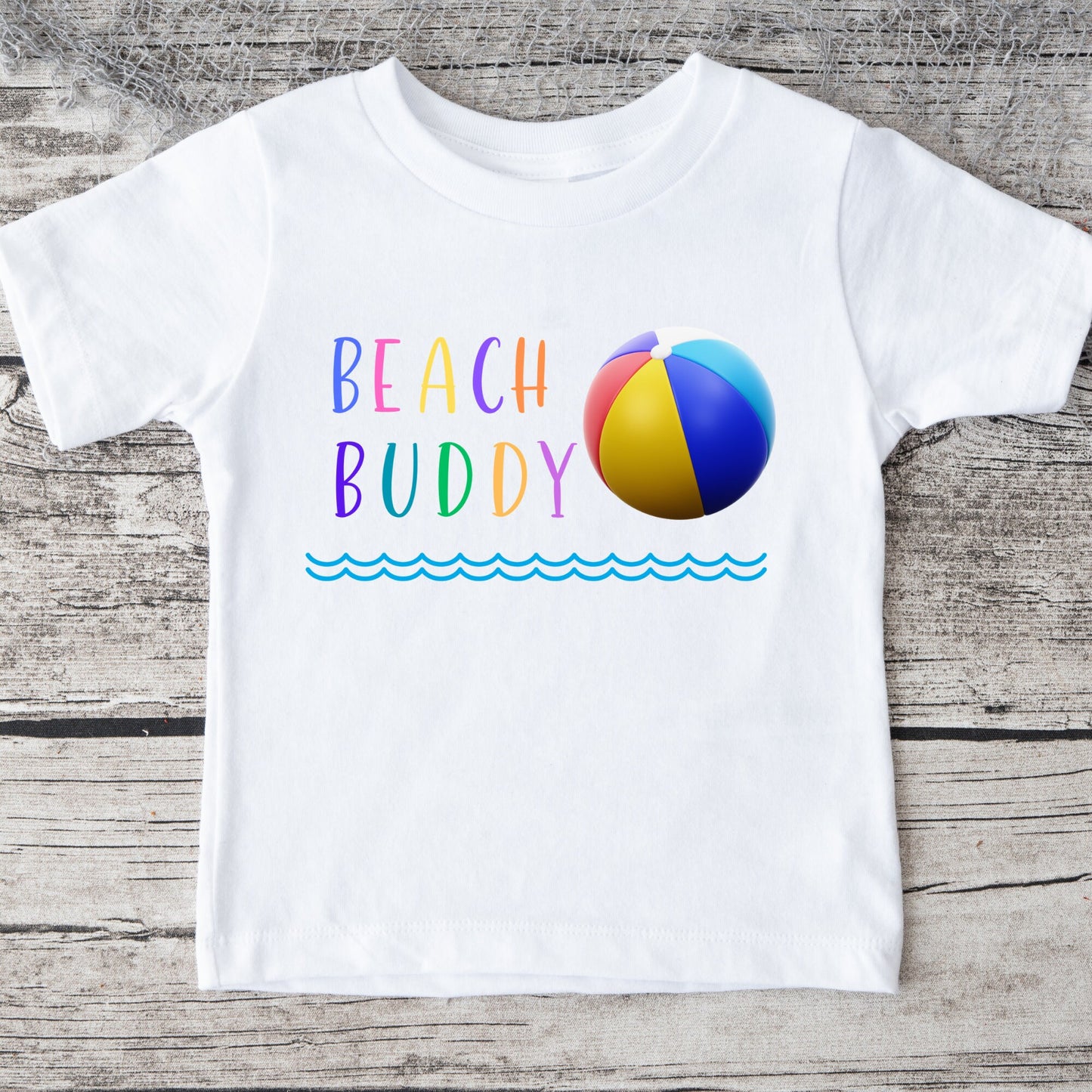 Beach Buddy Onesie | Custom Kids Tshirt | Summer Onesie | Kids Beach Tshirt