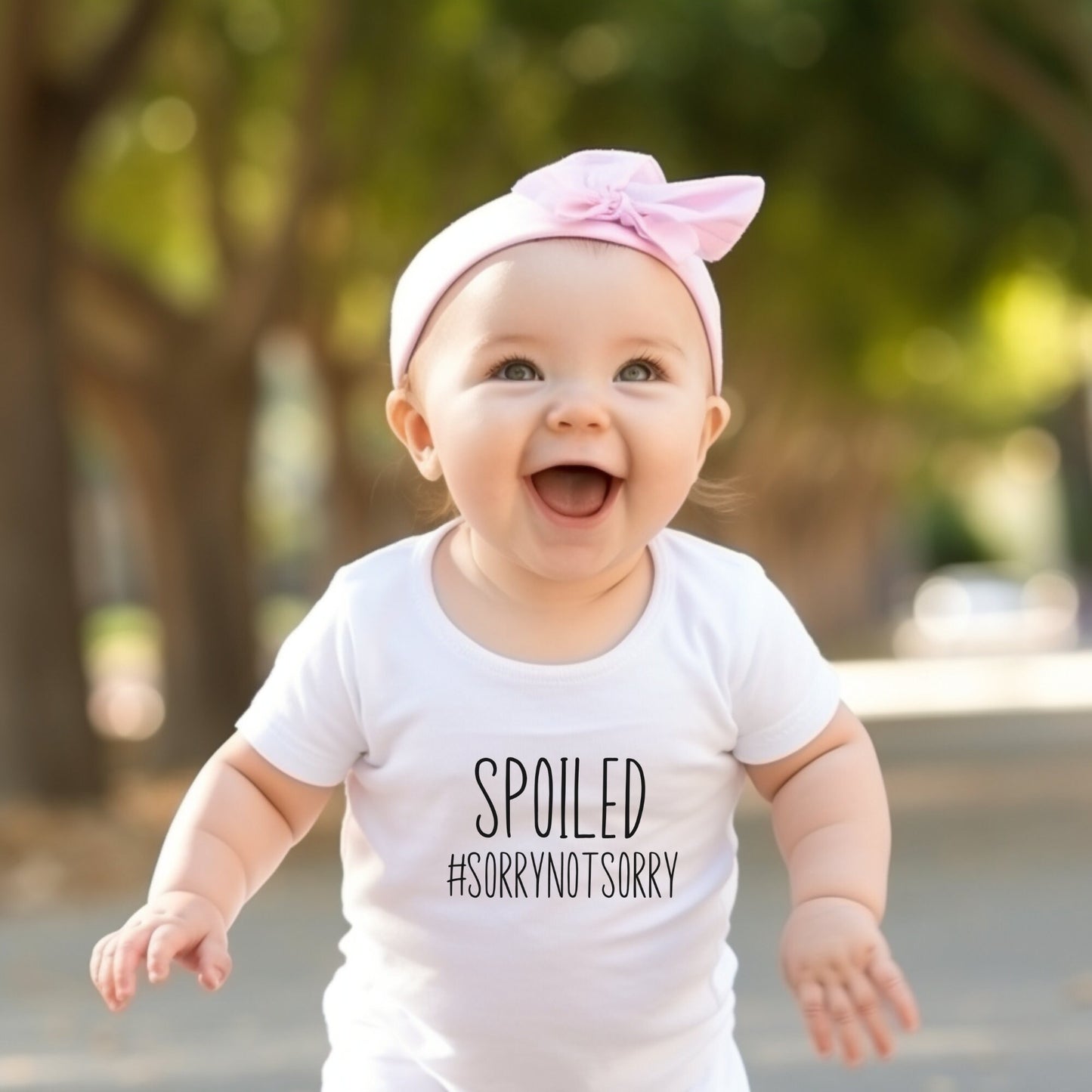 Spoiled Sorry Not Sorry Kids Onesie | Custom Kids Onesie | Cute Funny Onesie