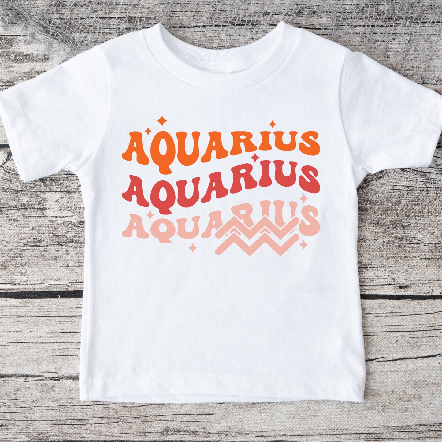 Aquarius Baby Onesie® | Custom Kids Aquarius Tshirt | Zodiac Onesie® | Astrological Onesie® | Baby Shower Gift