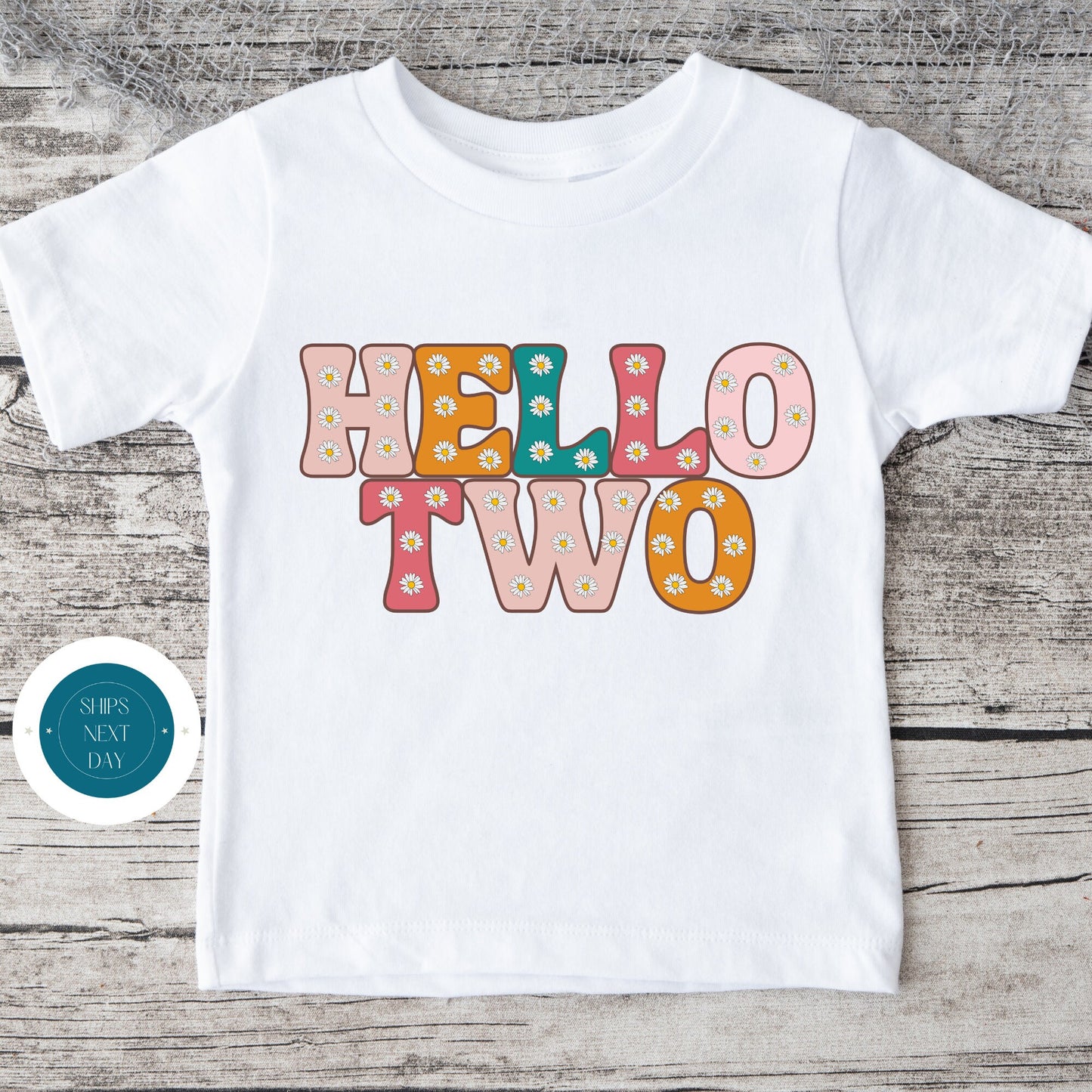 Hello Two Birthday Kids Onesie | Custom Kids Onesie | Birthday Girls Bodysuit