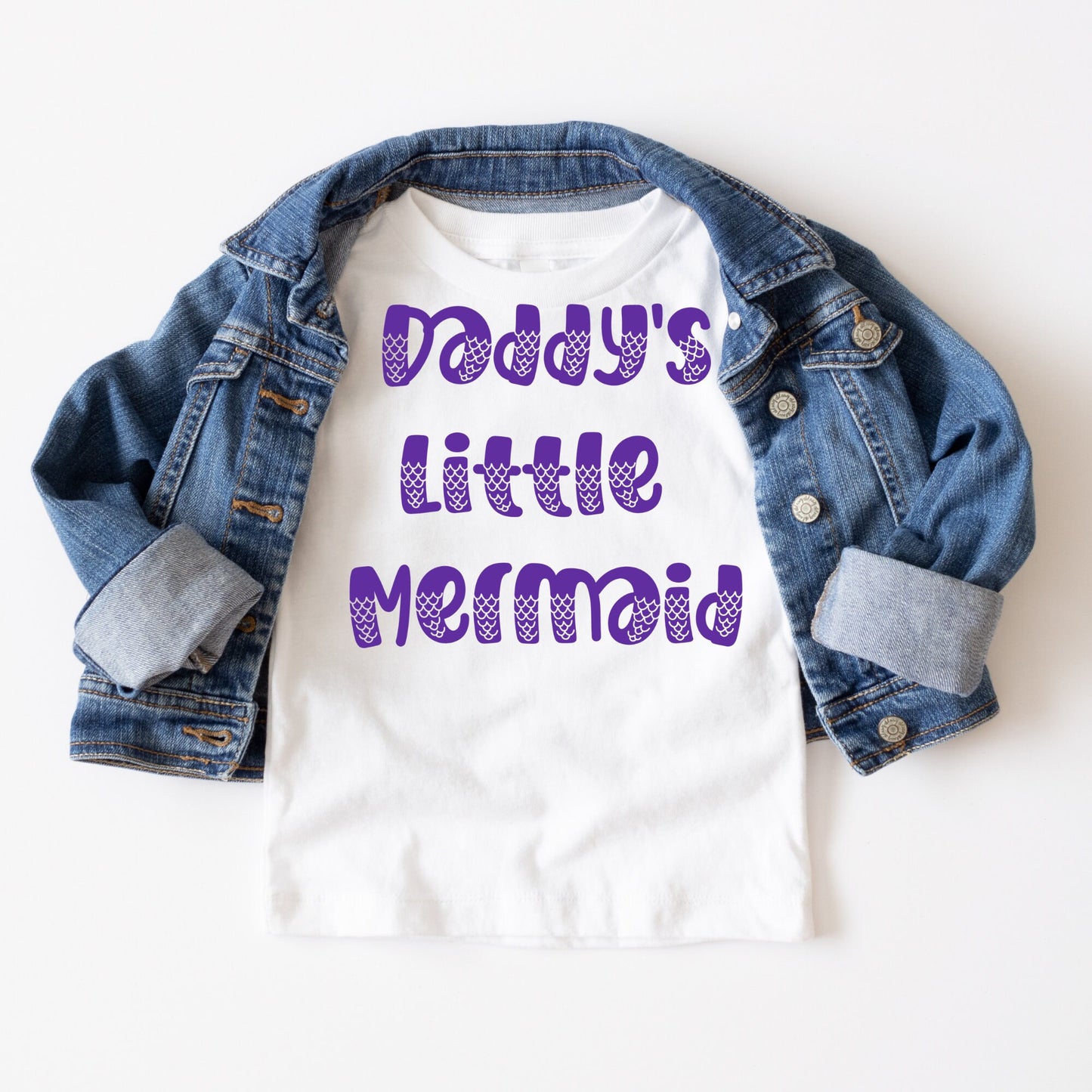 Daddys Mermaid Kids Tshirt | Custom Kids Tshirt | Under the Sea Tshirt