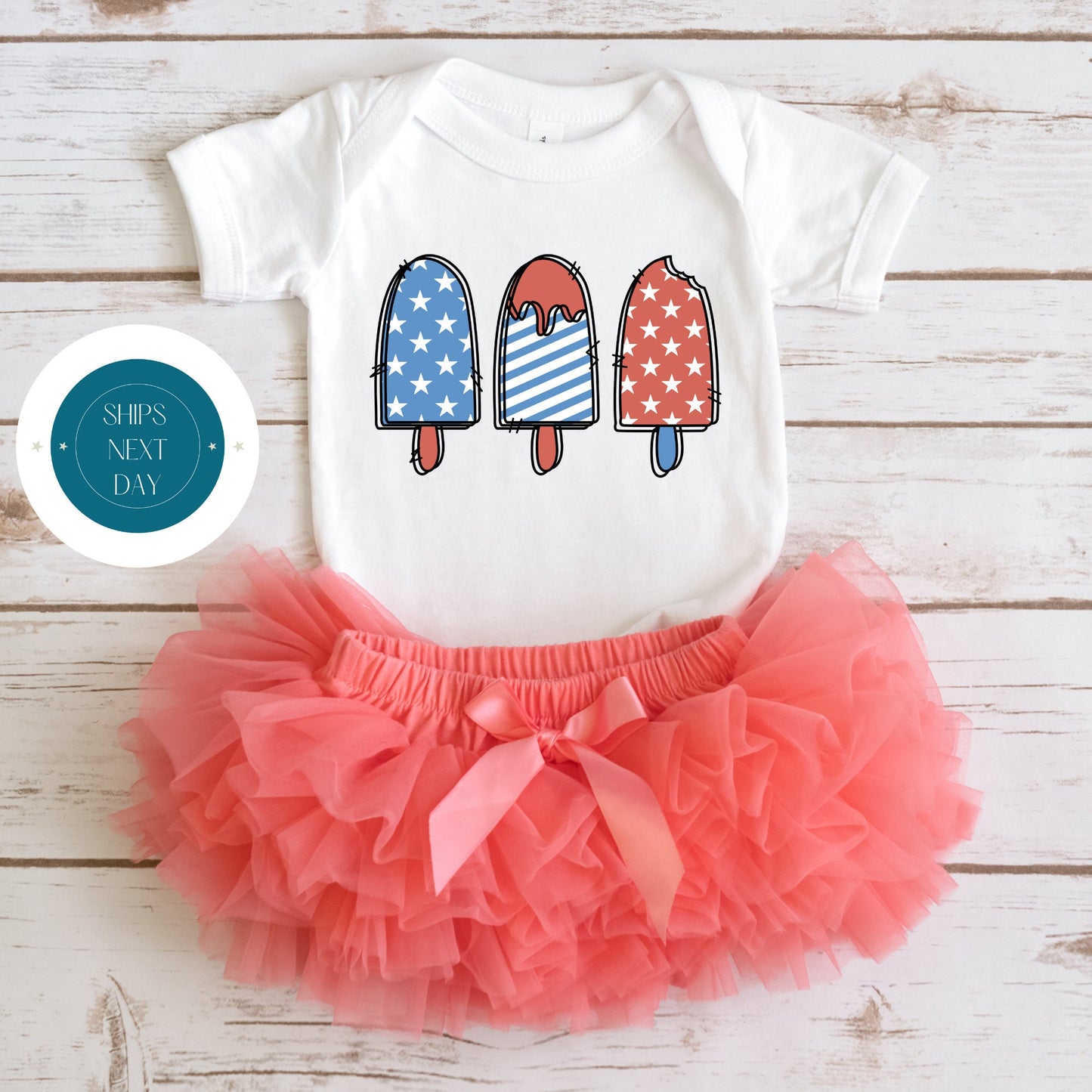 4th of July Popsicles Kids Tshirt | Custom Kids Tshirt | Independence Day Tshirt