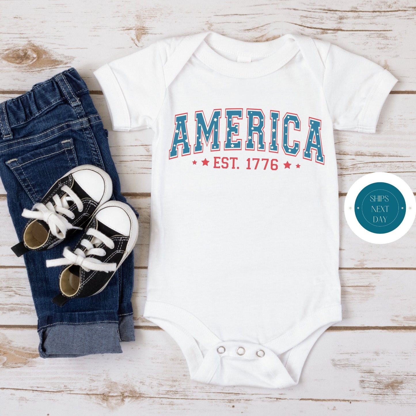 America 1776 4th of July Kids Tshirt | Custom Kids Tshirt | Independence Day Tshirt