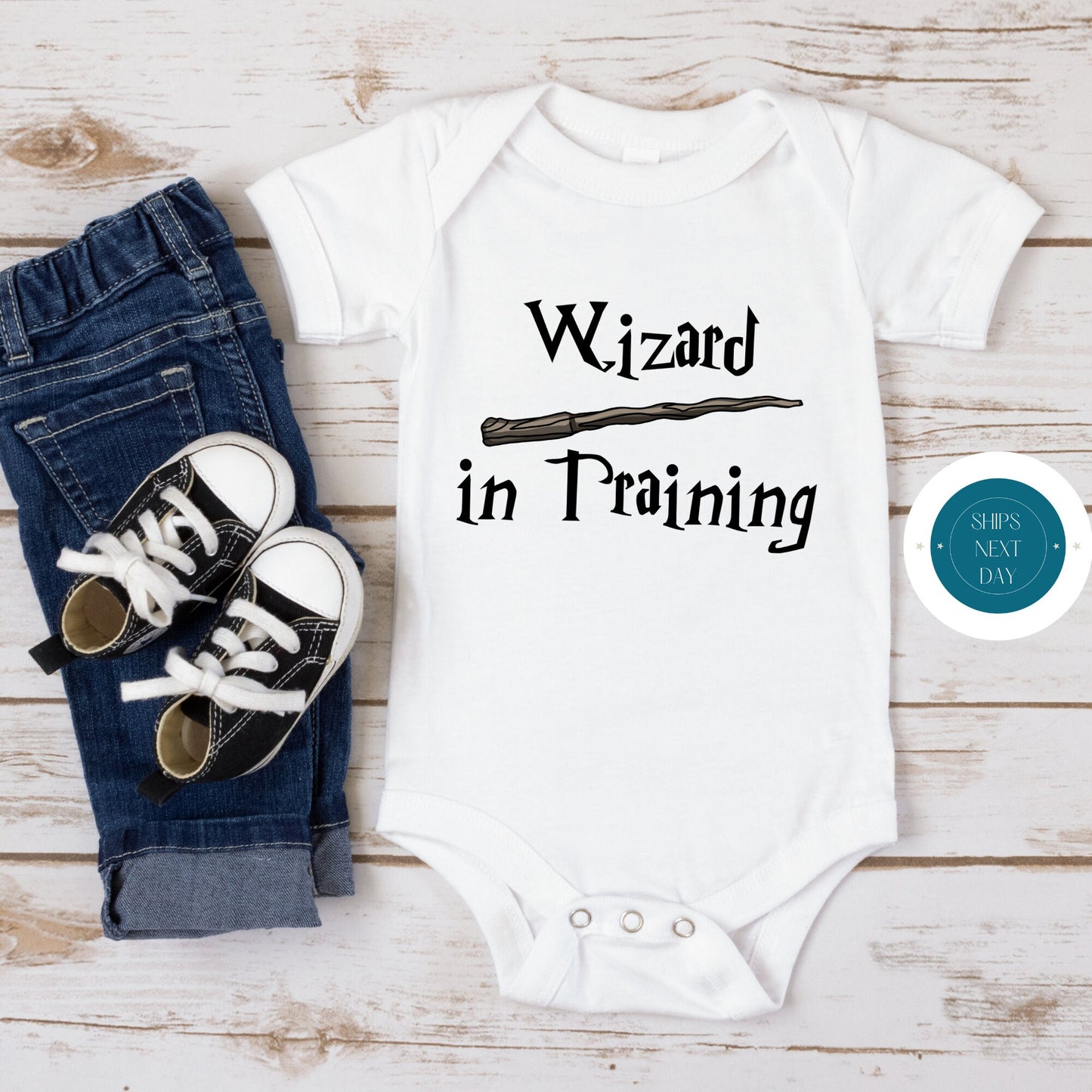 Wizard in Training Baby Onesie | Cute Baby Onesie | Custom T Shirt | Harry Potter Onesie