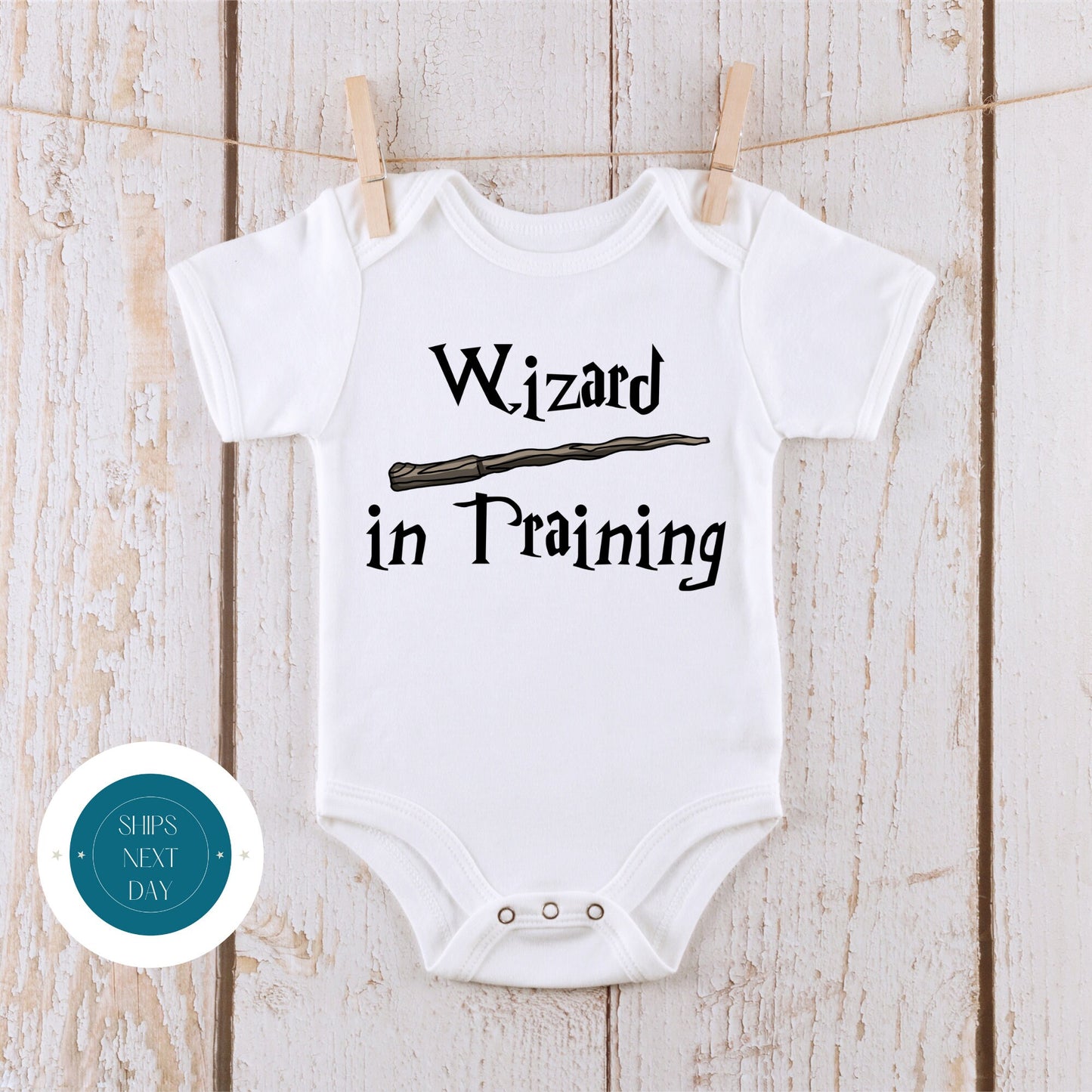 Wizard in Training Baby Onesie | Cute Baby Onesie | Custom T Shirt | Harry Potter Onesie