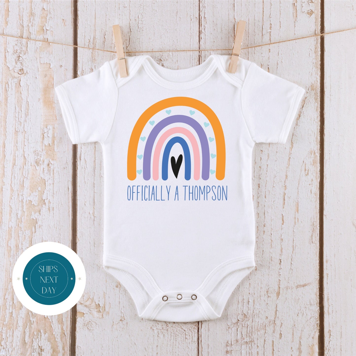 Officially a "Custom" Baby Onesie | Custom Kids Tshirt | Adoption Gotcha Onesie