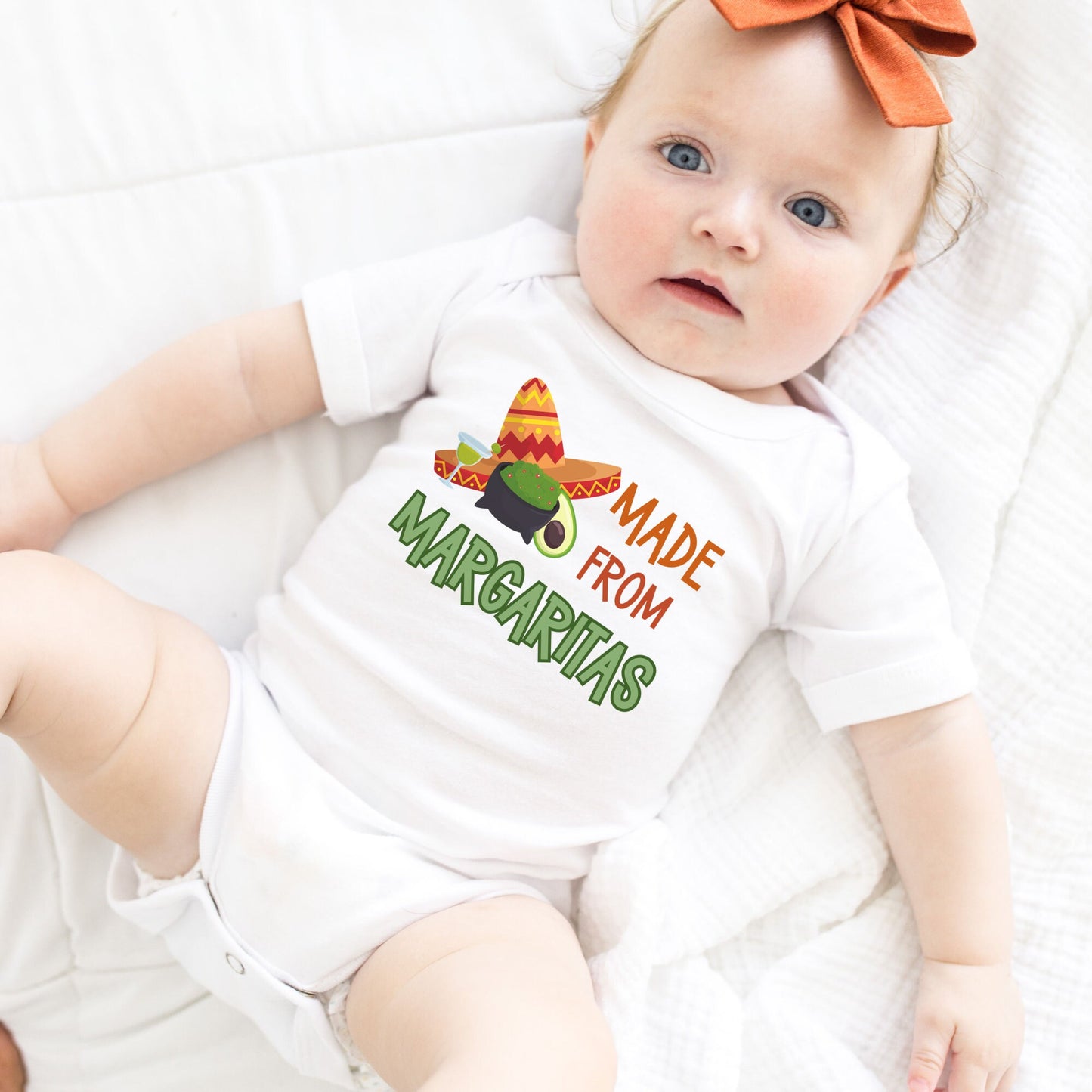 Made from Margaritas Custom Kids Tshirt | Custom Baby Onesie | Cute Funny Tee