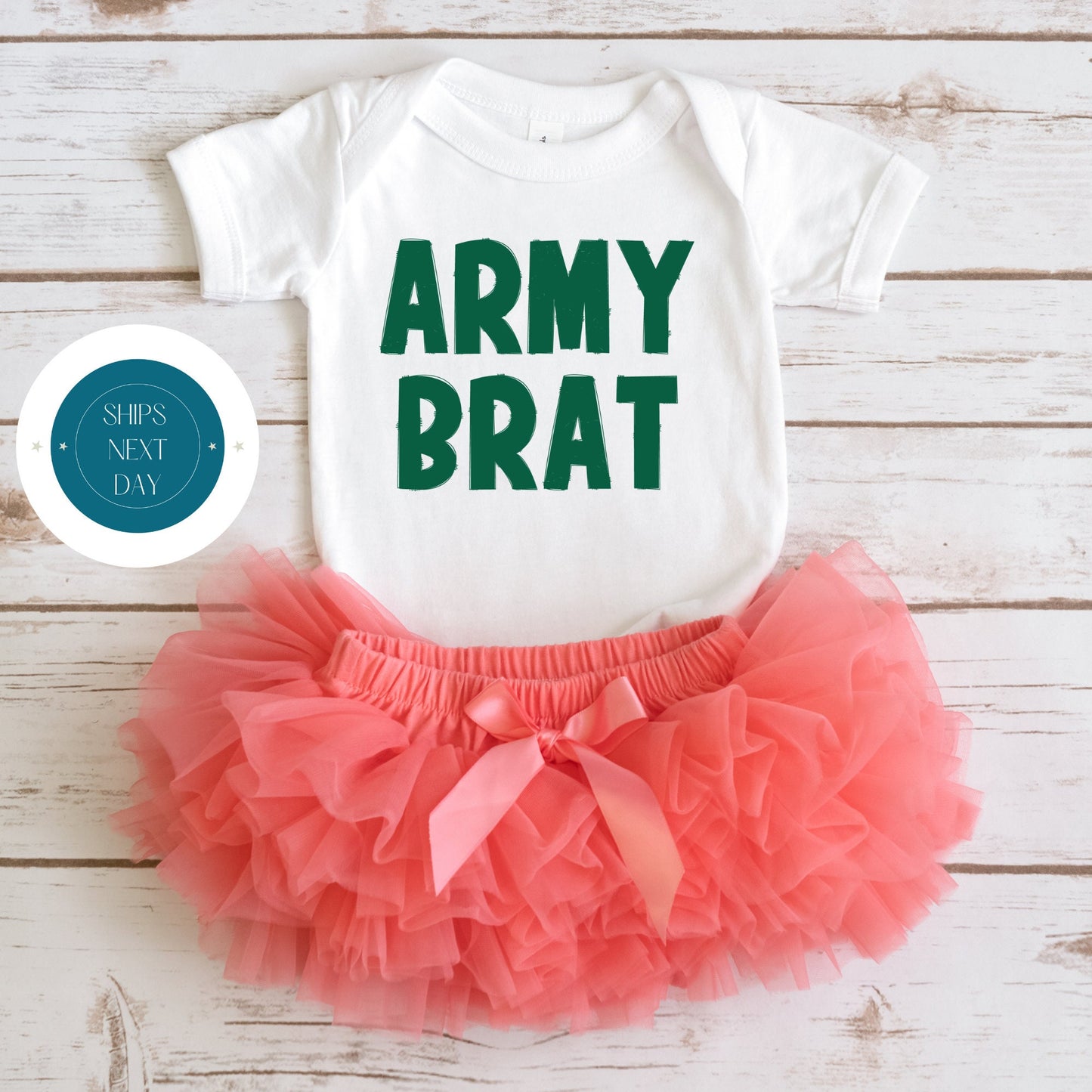 Army Brat Baby Onesie | Custom Kids Tshirt | Military Onesie