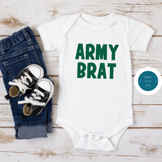 Army Brat Baby Onesie | Custom Kids Tshirt | Military Onesie