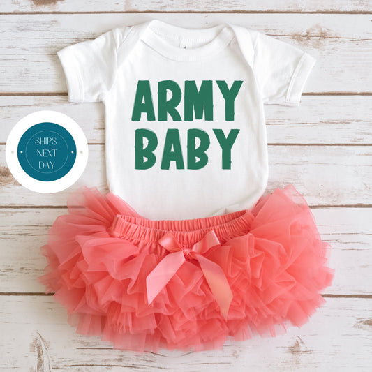 Army Baby Onesie | Custom Kids Tshirt | Military Onesie