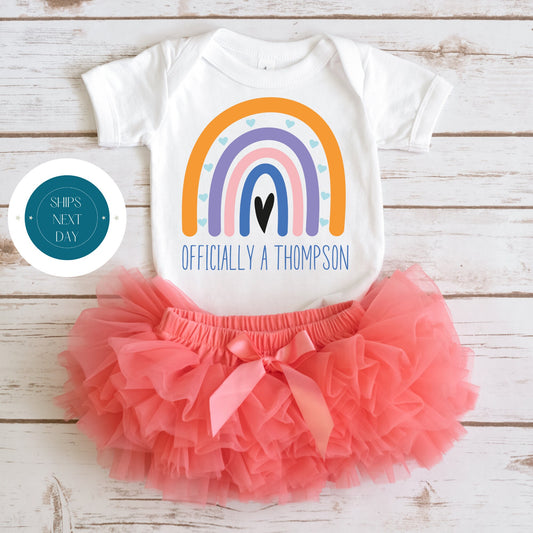 Officially a "Custom" Baby Onesie | Custom Kids Tshirt | Adoption Gotcha Onesie