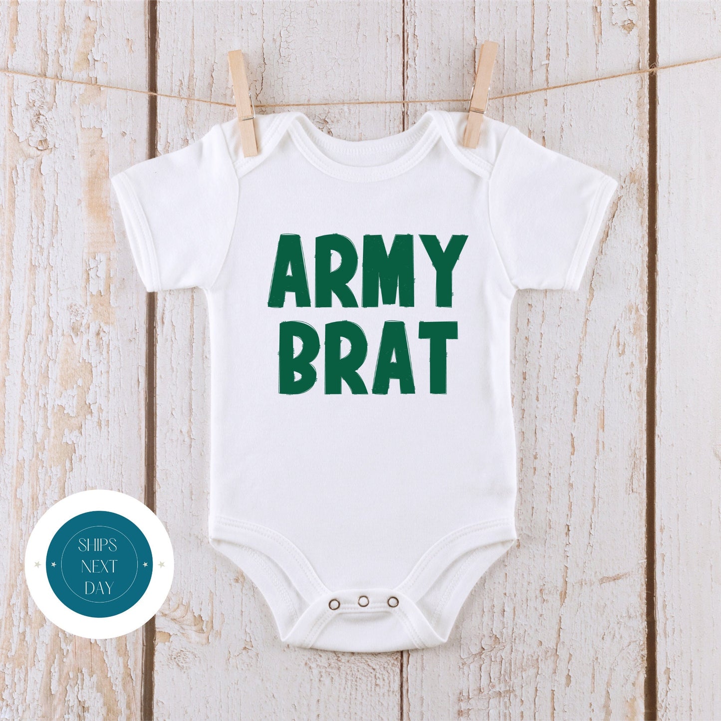 Army Brat Baby Onesie | Custom Kids Tshirt | Military Onesie