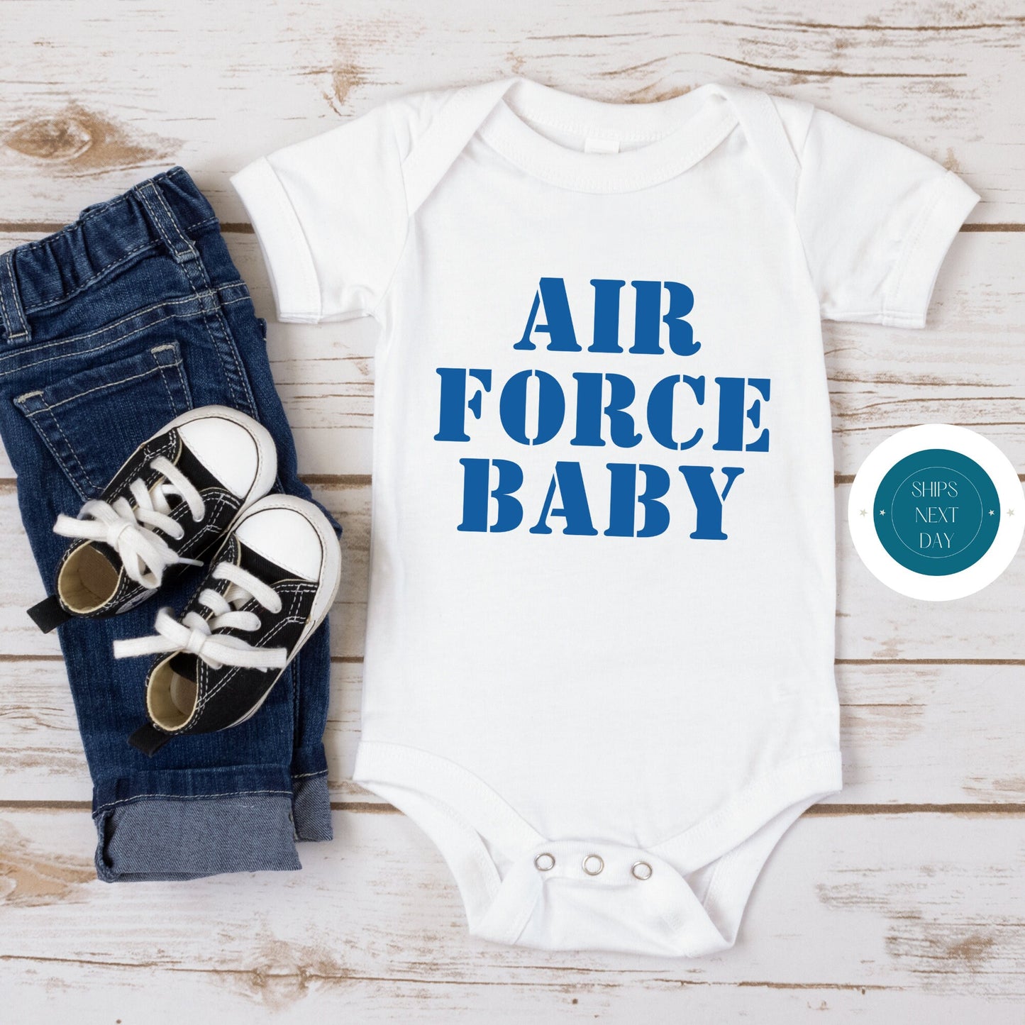 Air Force Baby Onesie | Custom Kids Tshirt | Military Onesie