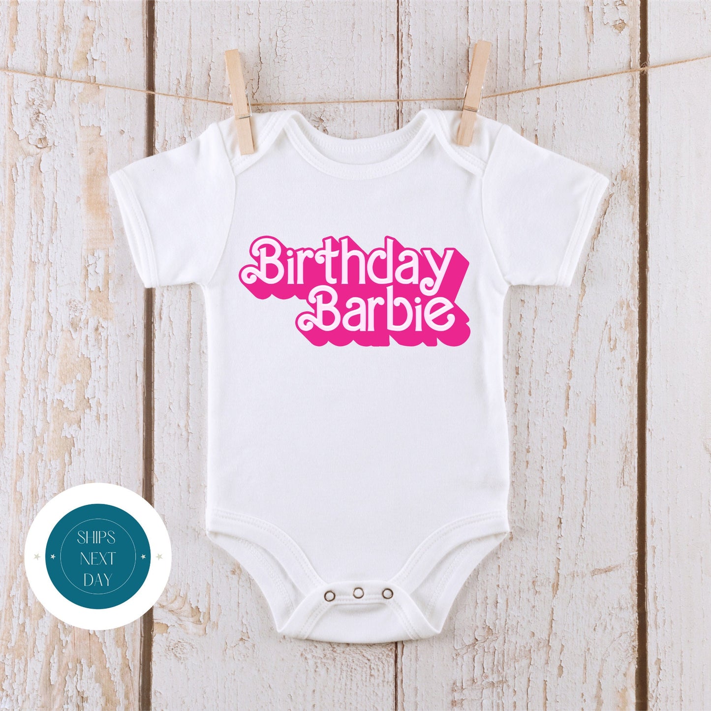 Birthday Barbie Baby Onesie | Barbie Kids Tshirt | Barbie Birthday Onesie