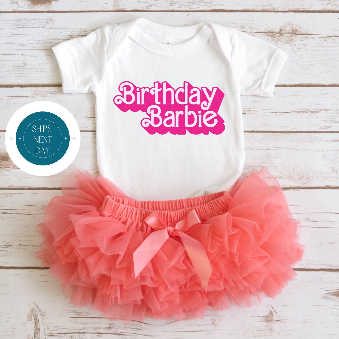 Birthday Barbie Baby Onesie | Barbie Kids Tshirt | Barbie Birthday Onesie