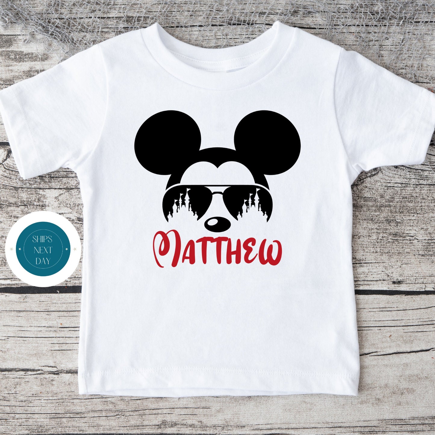 Mickey Ears Castle Onesie | Custom Baby Onesie | Mickey Ears Custom Tshirt