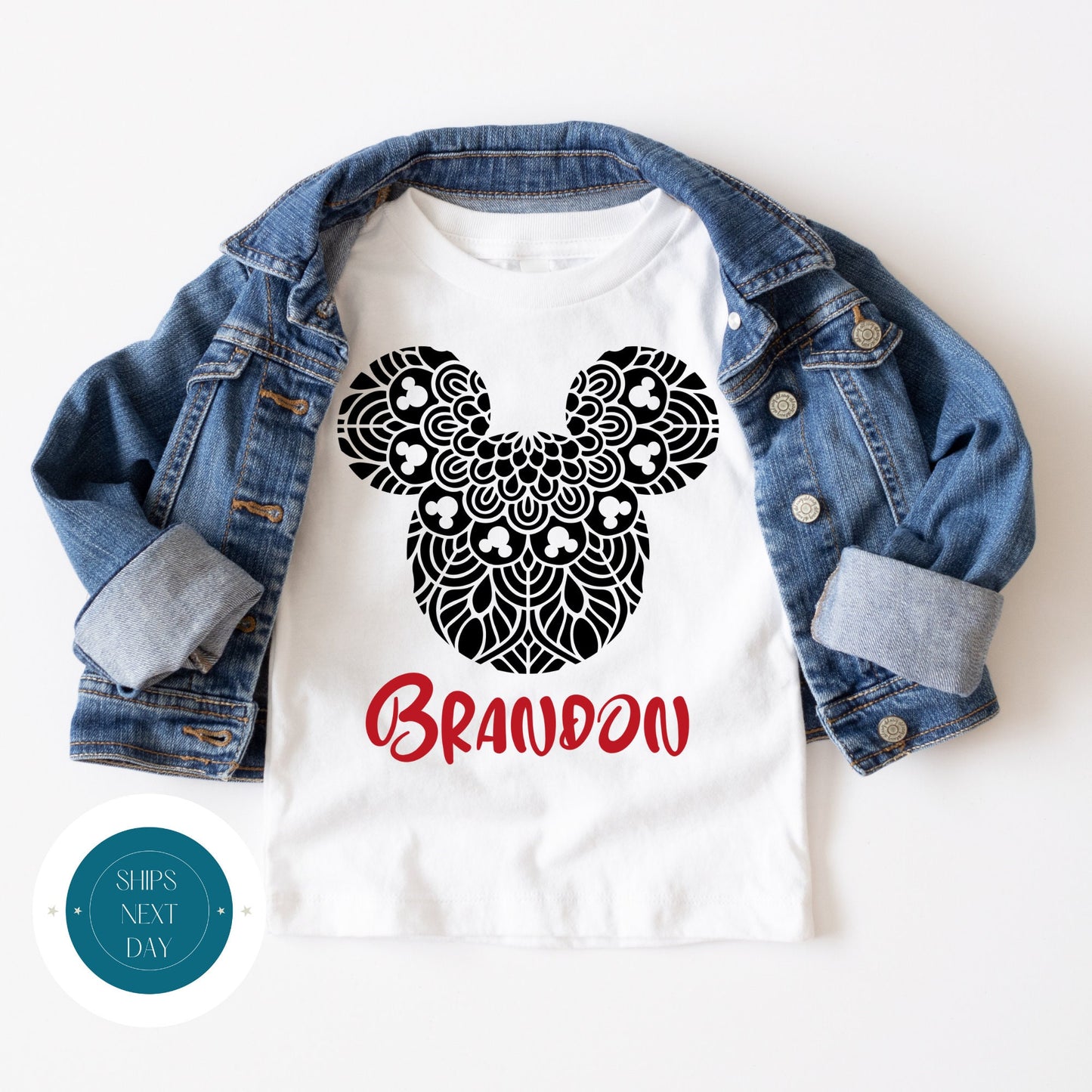 Black Ears Onesie | Custom Baby Onesie | Mickey Ears Custom Tshirt