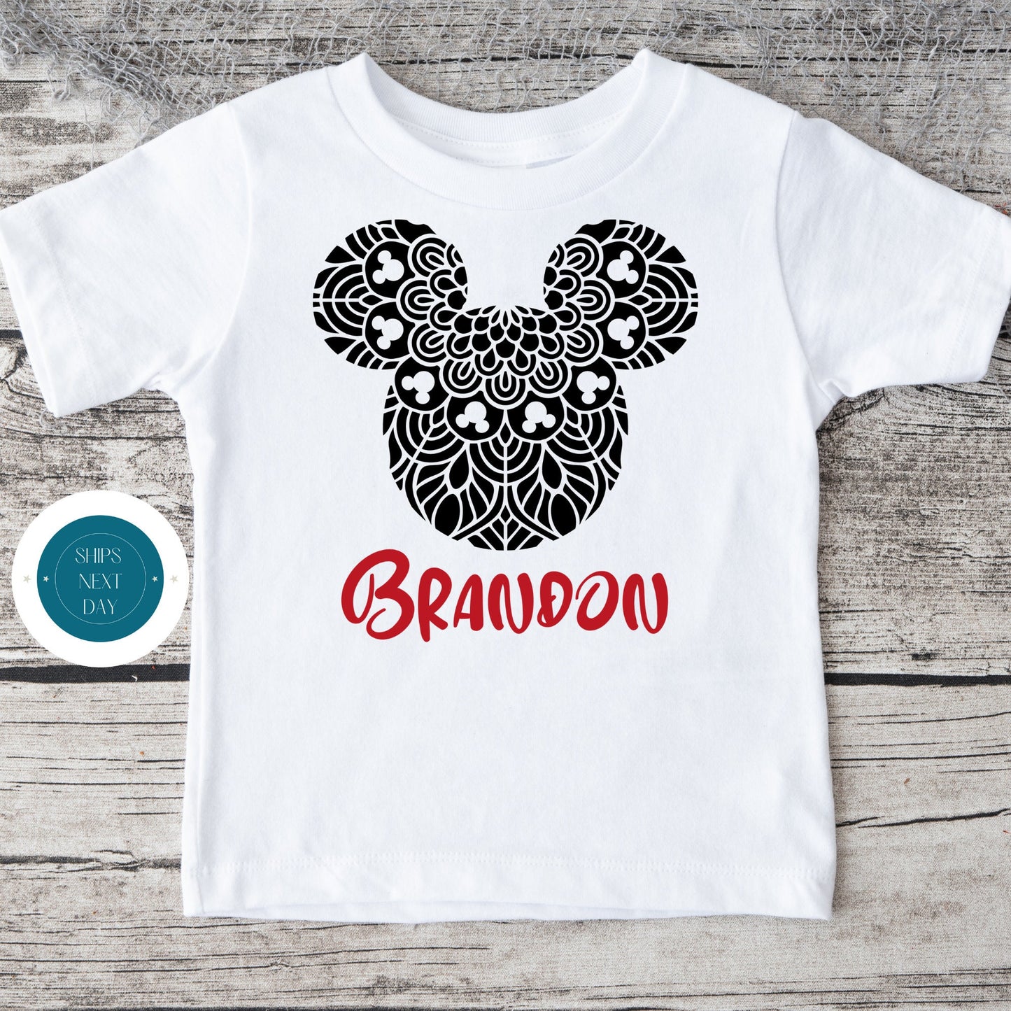 Black Ears Onesie | Custom Baby Onesie | Mickey Ears Custom Tshirt