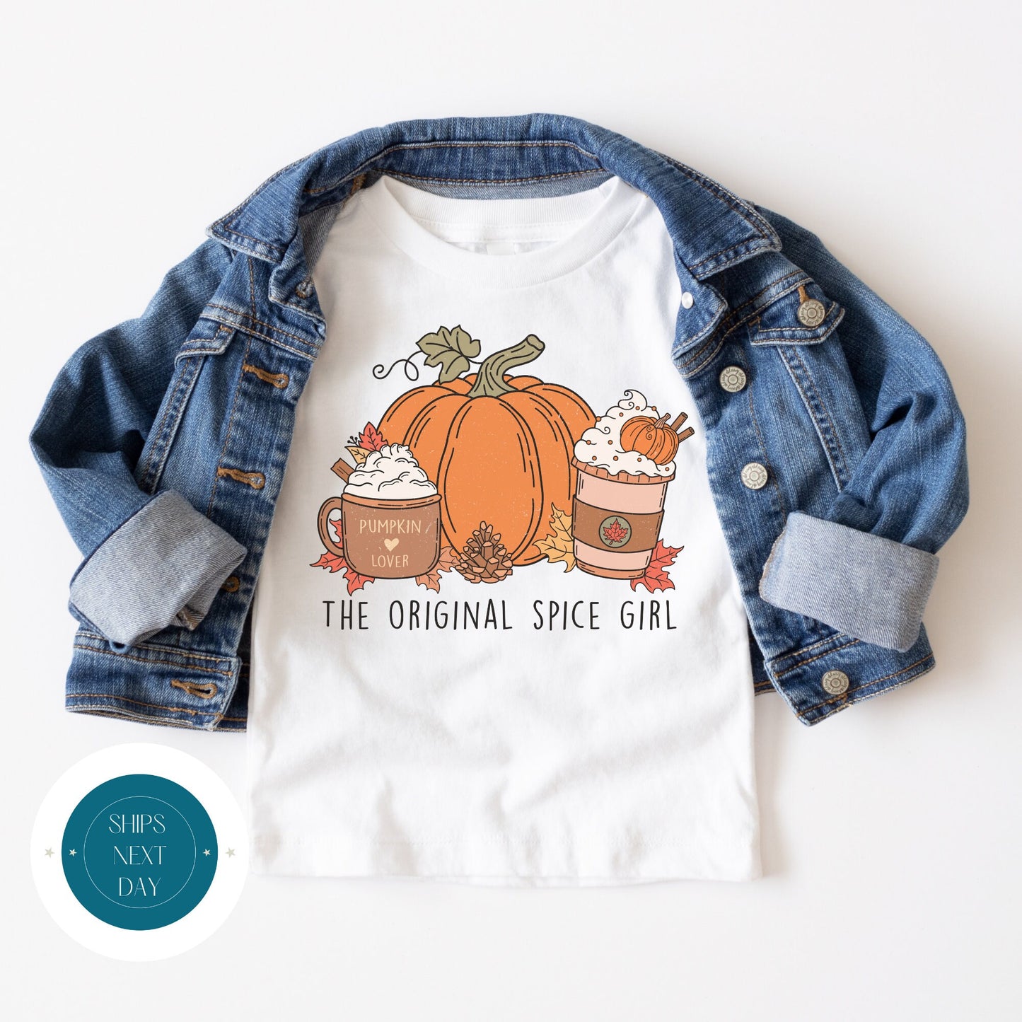 Original Spice Girl Tshirt | Fall Pumpkin Kids Tshirt | Fall Cute Onesie