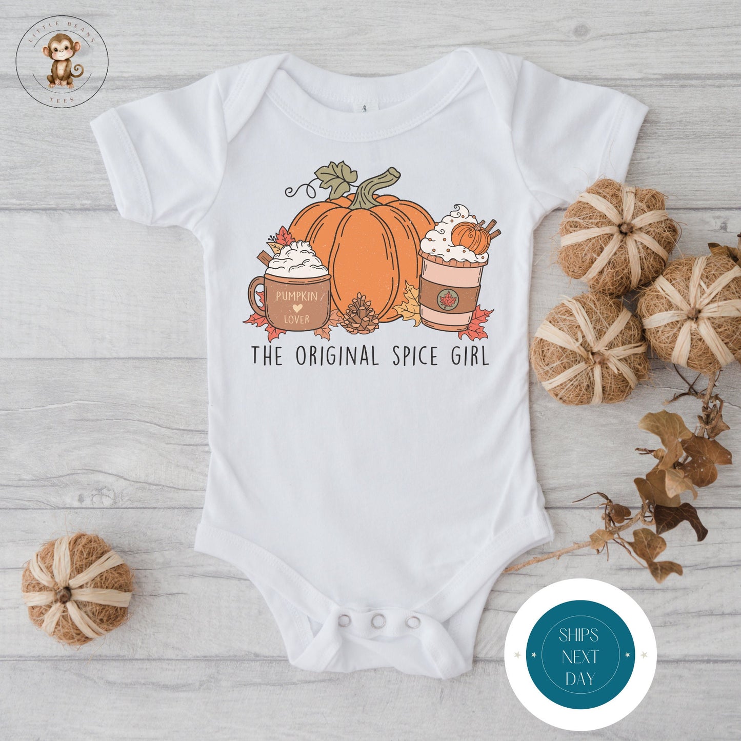 The Original Spice Girl Fall Onesie | Custom Kids Tshirt | Cute Fall Onesie