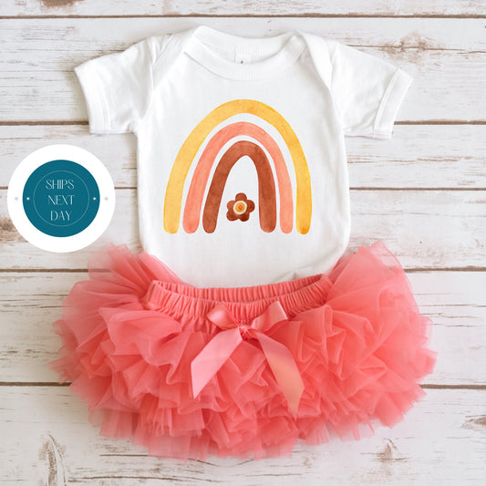 Neutral Rainbow Onesie | Cute Baby Onesie | Baby Shower Gift