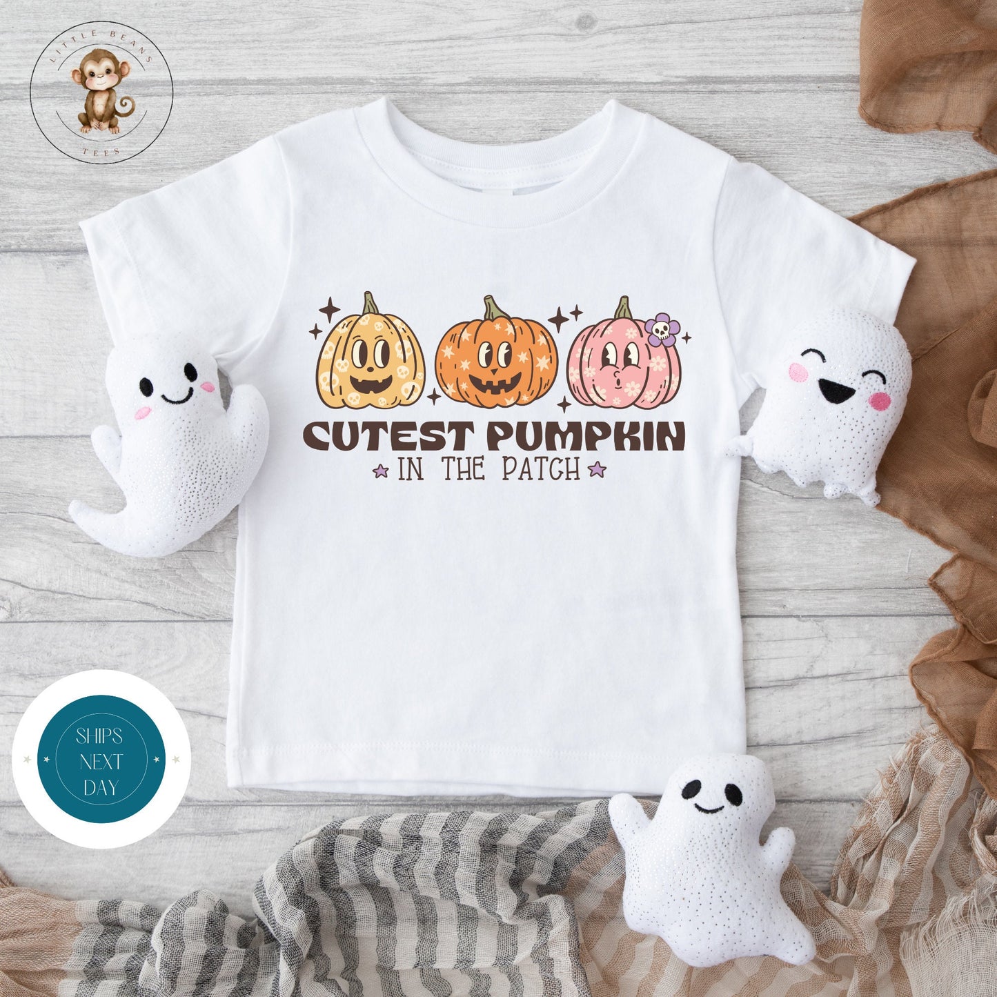 Cutest Pumpkin in the Patch Onesie | Custom Kids Tshirt | Cute Baby Pumpkin Onesie