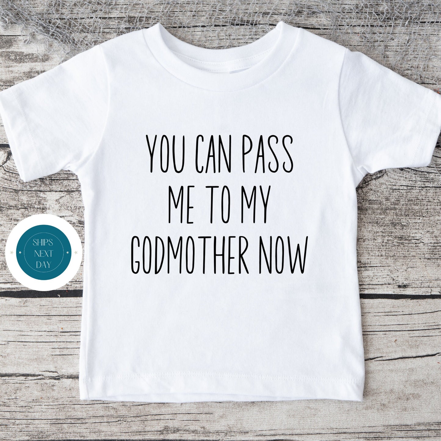 Pass Me To My Godmother Now Onesie | Funny Godmother Onesie | Baby Shower Gift