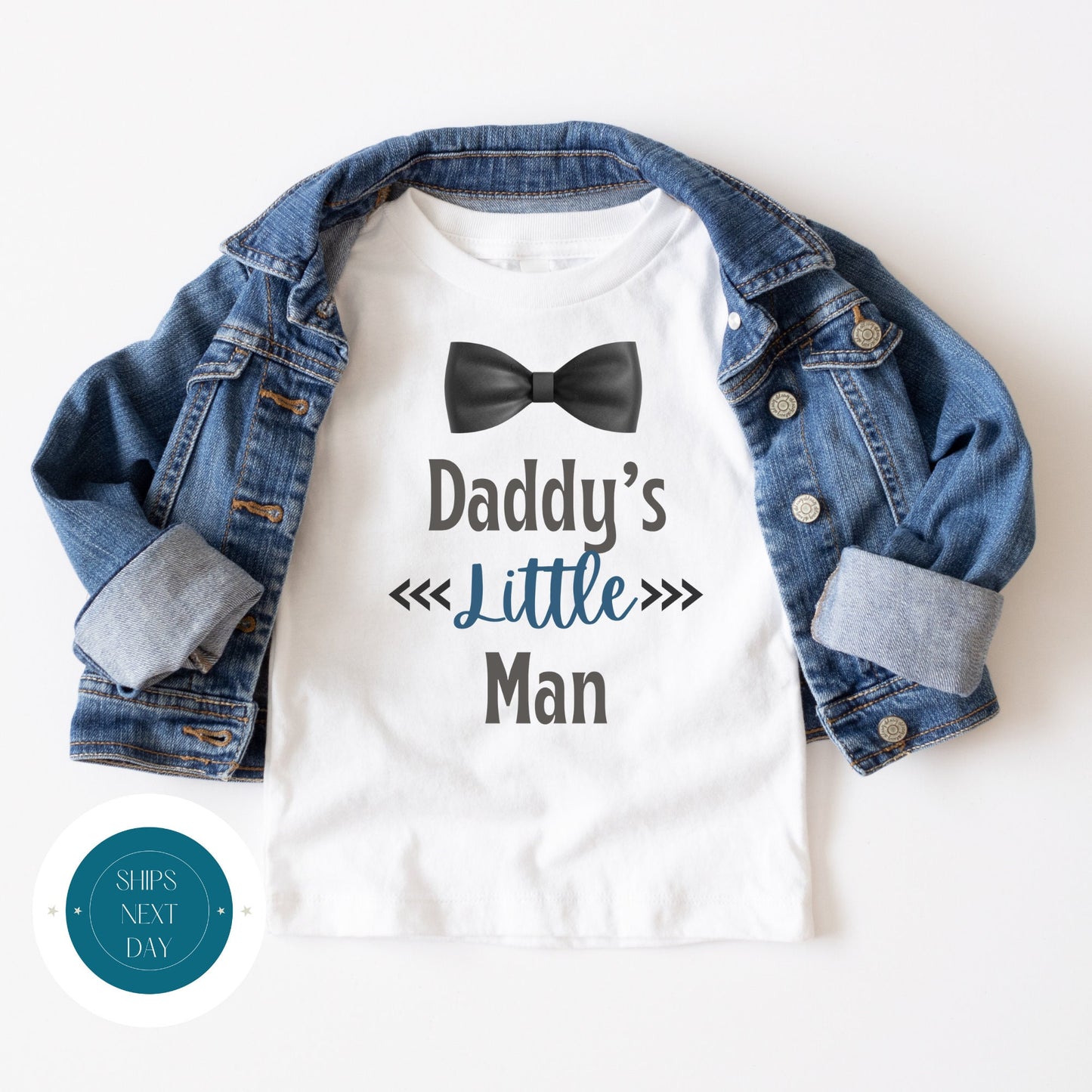 Daddys Little Man Onesie | Funny Cute Onesie | Cute Baby Shower Gift | Daddy Gift