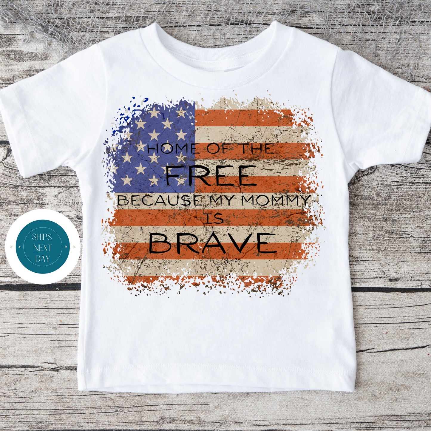 Home of the Free Mommy Brave Onesie | Military Onesie | Cute Baby Shower Gift