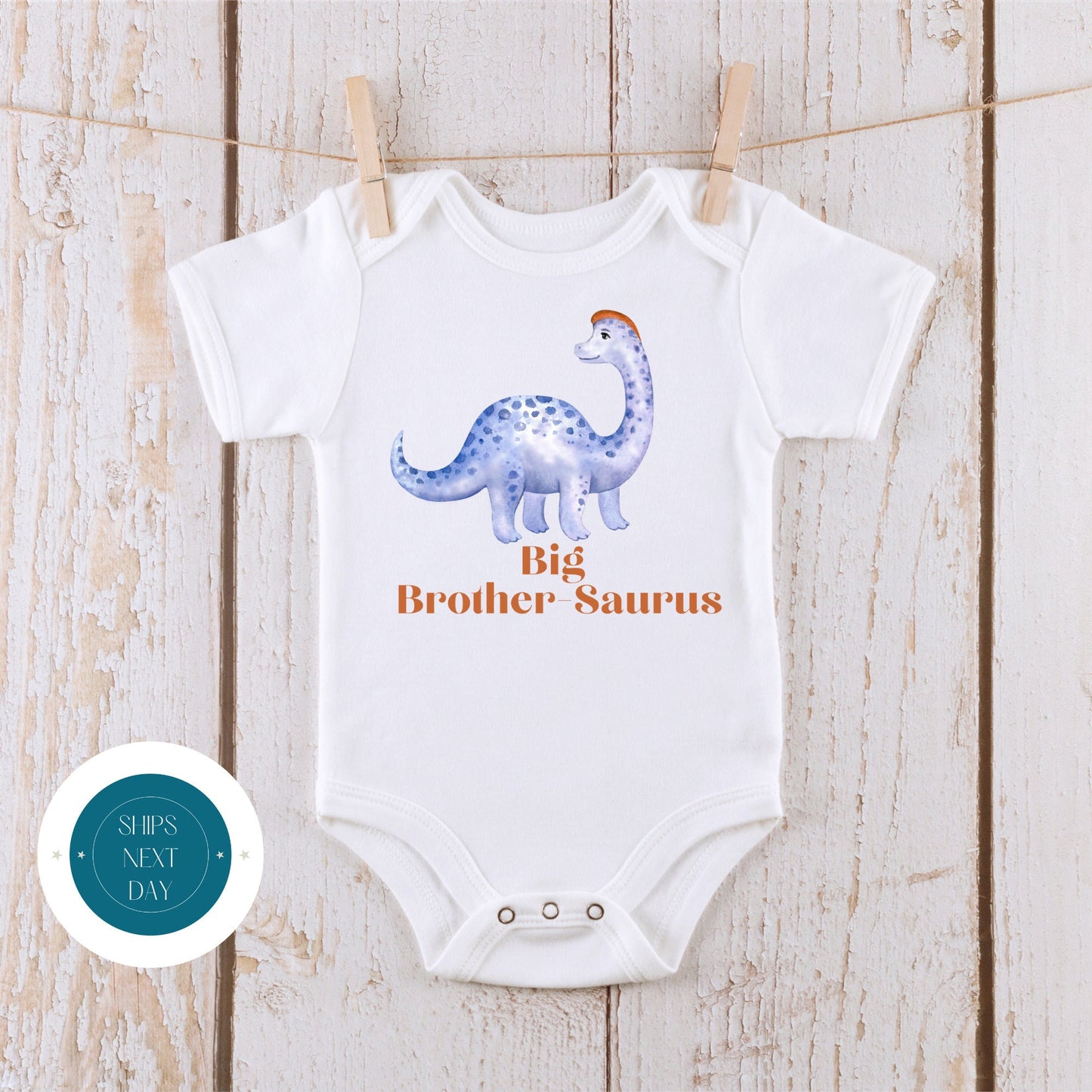 Big Brother Saurus Onesie | Cute Funny Baby Onesie | Baby Shower Gift | Dinosaur Onesie