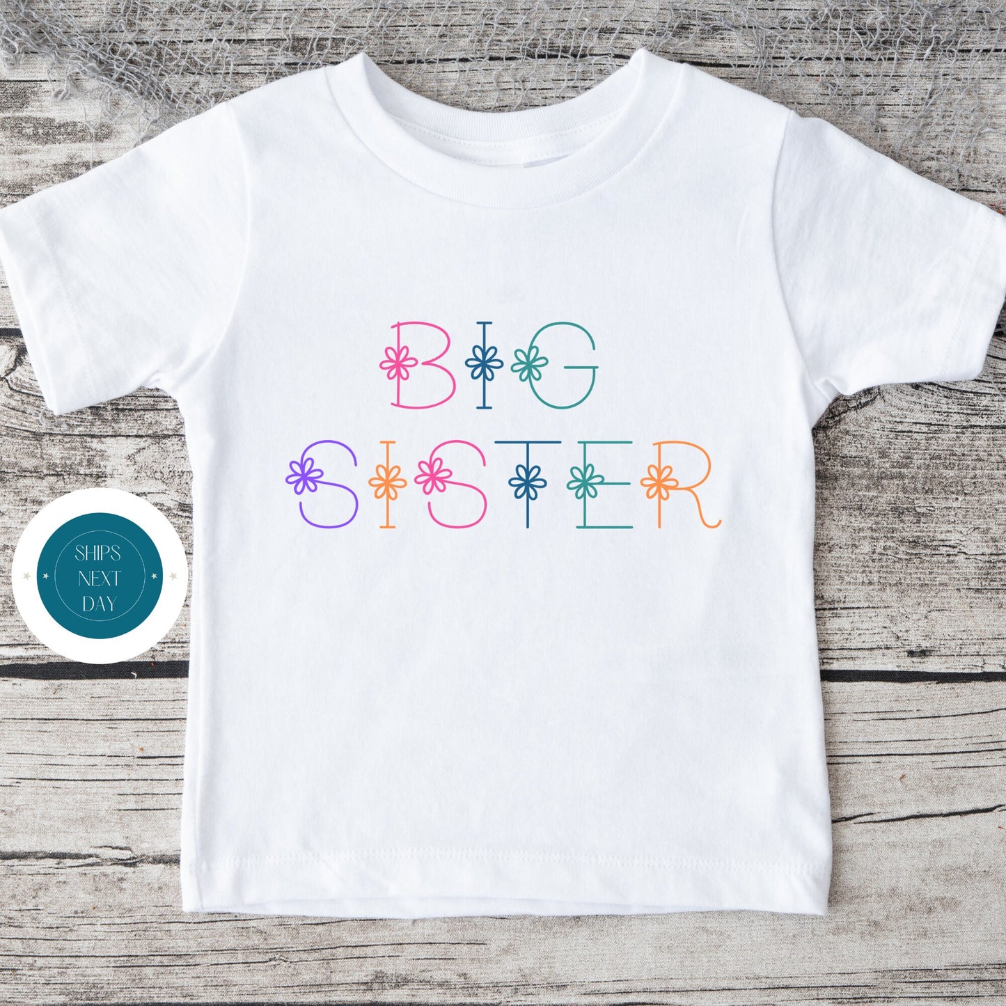 Big Sister Daisies Onesie | Cute Sister Baby Onesie | Baby Shower Gift | Family Onesie