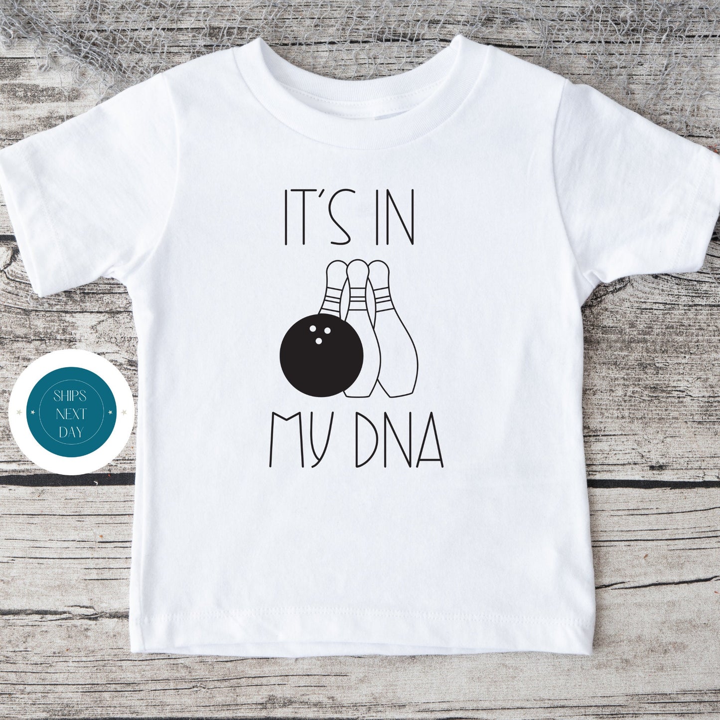 Its in My DNA Kids Tshirt | Custom Kids Tshirt | Cute Kids Tee | Bowling Kids Tshirt