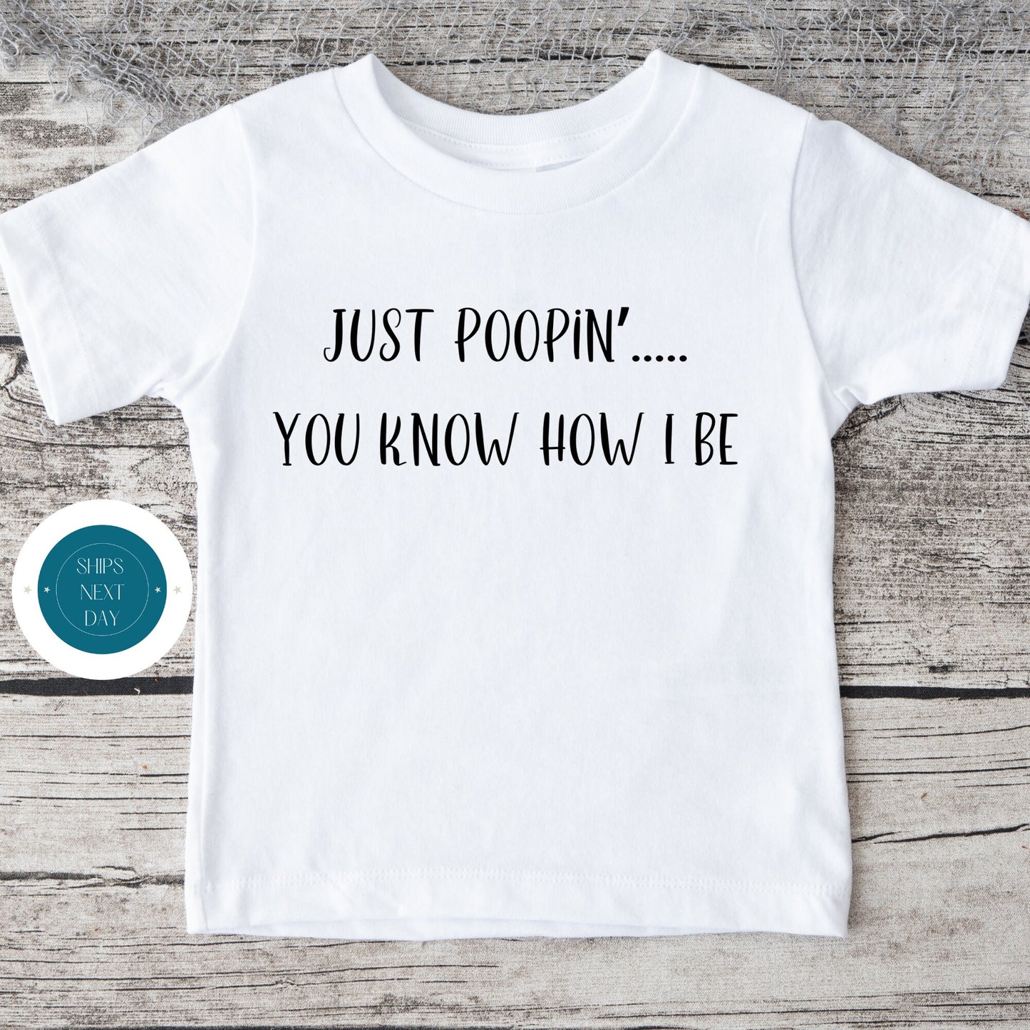 Just Poopin You Know How I Be Onesie | Funny Baby Onesie | Baby Shower Gift | Cute Kids Tee