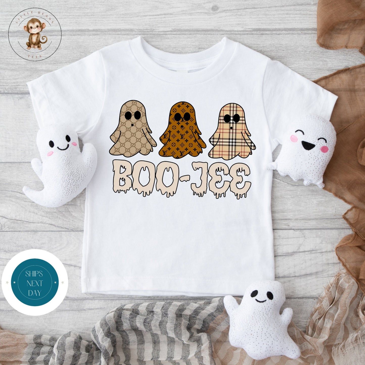 BooJee Ghosts Halloween Tshirt | Custom Kids Tshirt | Cute Kids Tee | Fall Halloween Kids Tshirt