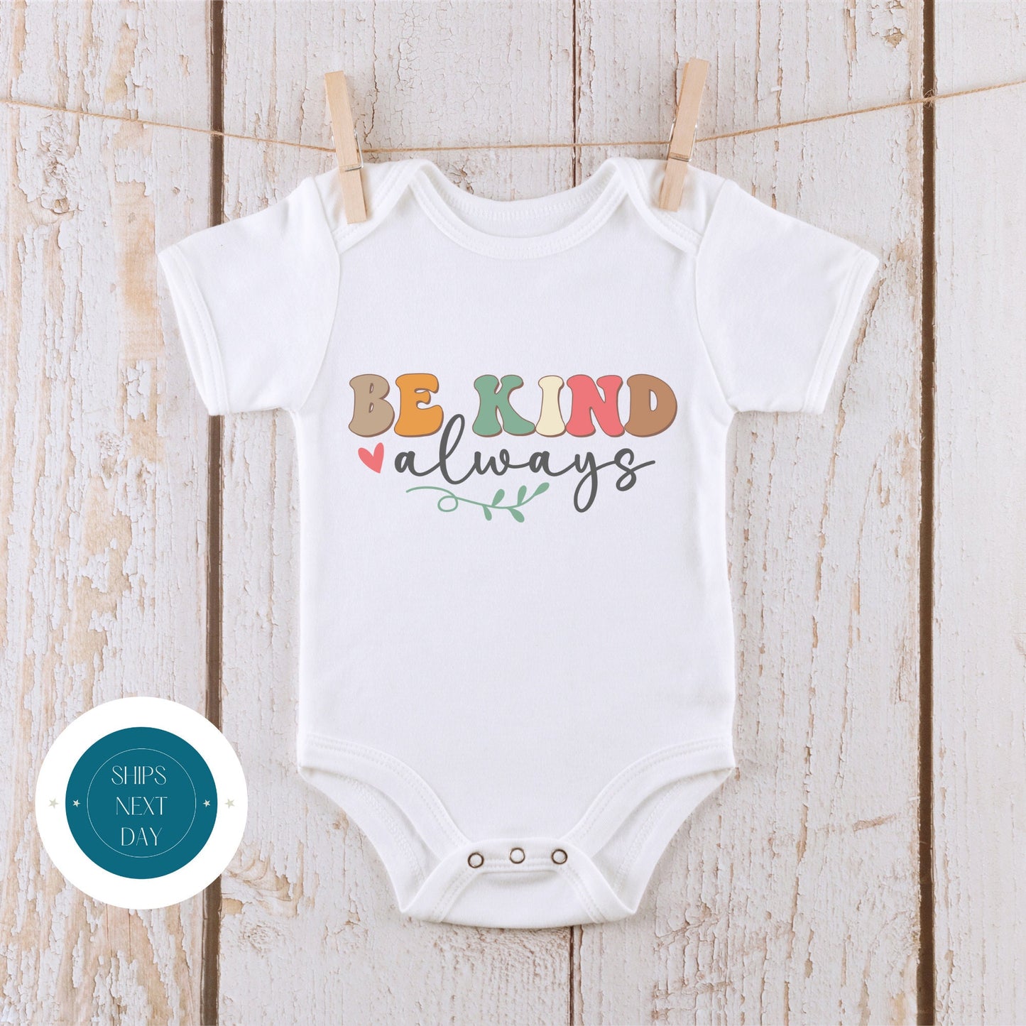 Be Kind Always Baby Onesie | Cute Sweet Baby Onesie | Baby Shower Gift | Holiday Gift Onesie