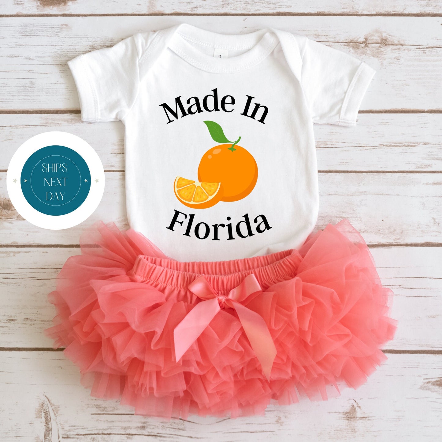 Made in Florida Onesie | State Baby Onesie | Cute Baby Shower Gift | Long Distance Baby Gift