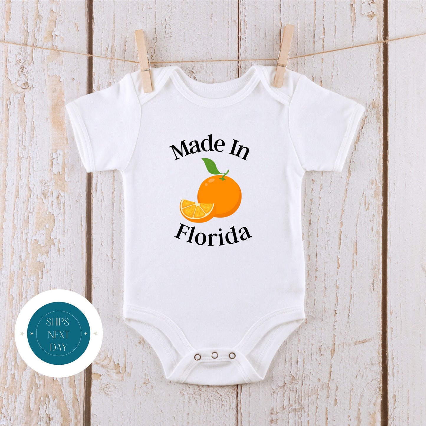 Made in Florida Onesie | State Baby Onesie | Cute Baby Shower Gift | Long Distance Baby Gift